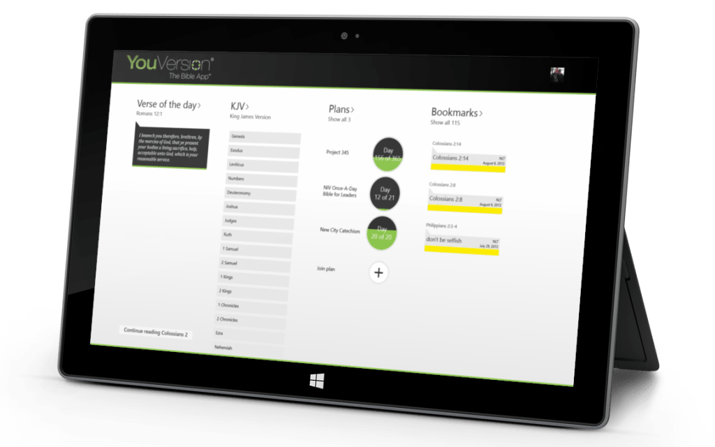 Bible App for Windows 8 New from the Ground Up YouVersion