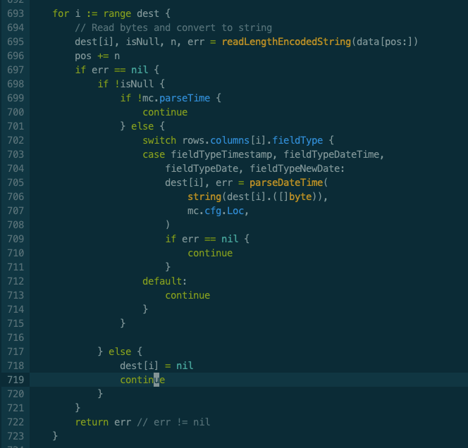 浅谈golang对mysql时间类型数据转换的问题 keep running