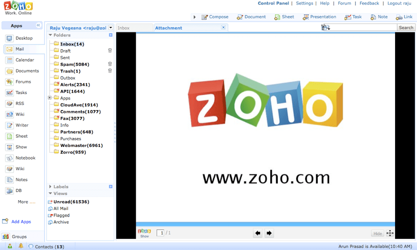 Zoho Mail gets 'DragNDrop' Capability & More... Zoho Blog
