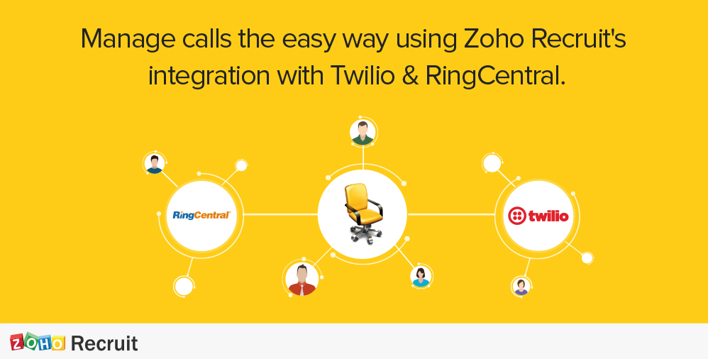 Manage calls the easy way with Zoho Recruit's integration with Twilio
