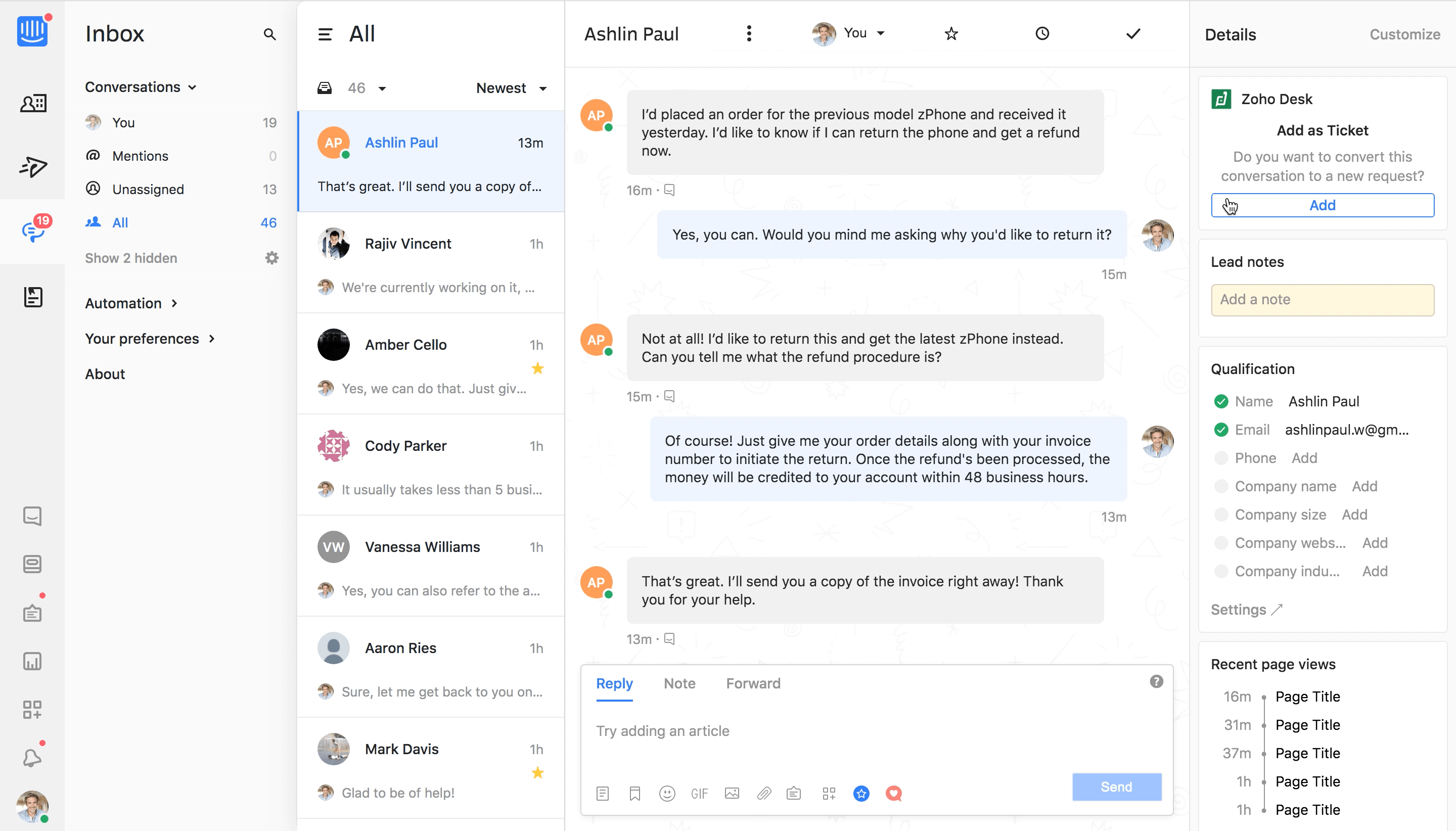 Introducing Zoho Desk for Zoho Blog