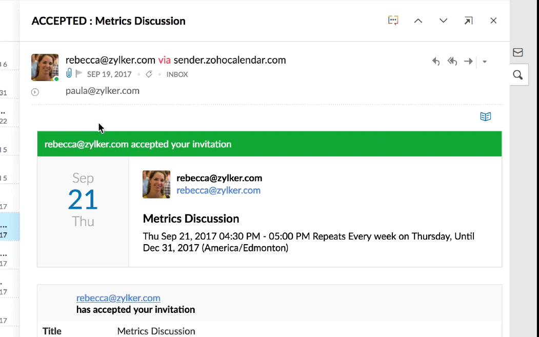 Zoho Mail Presents Reader View, Email Status Indicator, and More