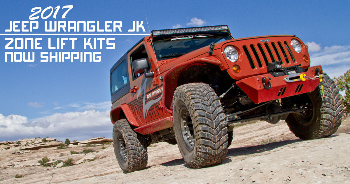 2017 Jeep Wrangler JK Lift Kits by Zone Offroad Products
