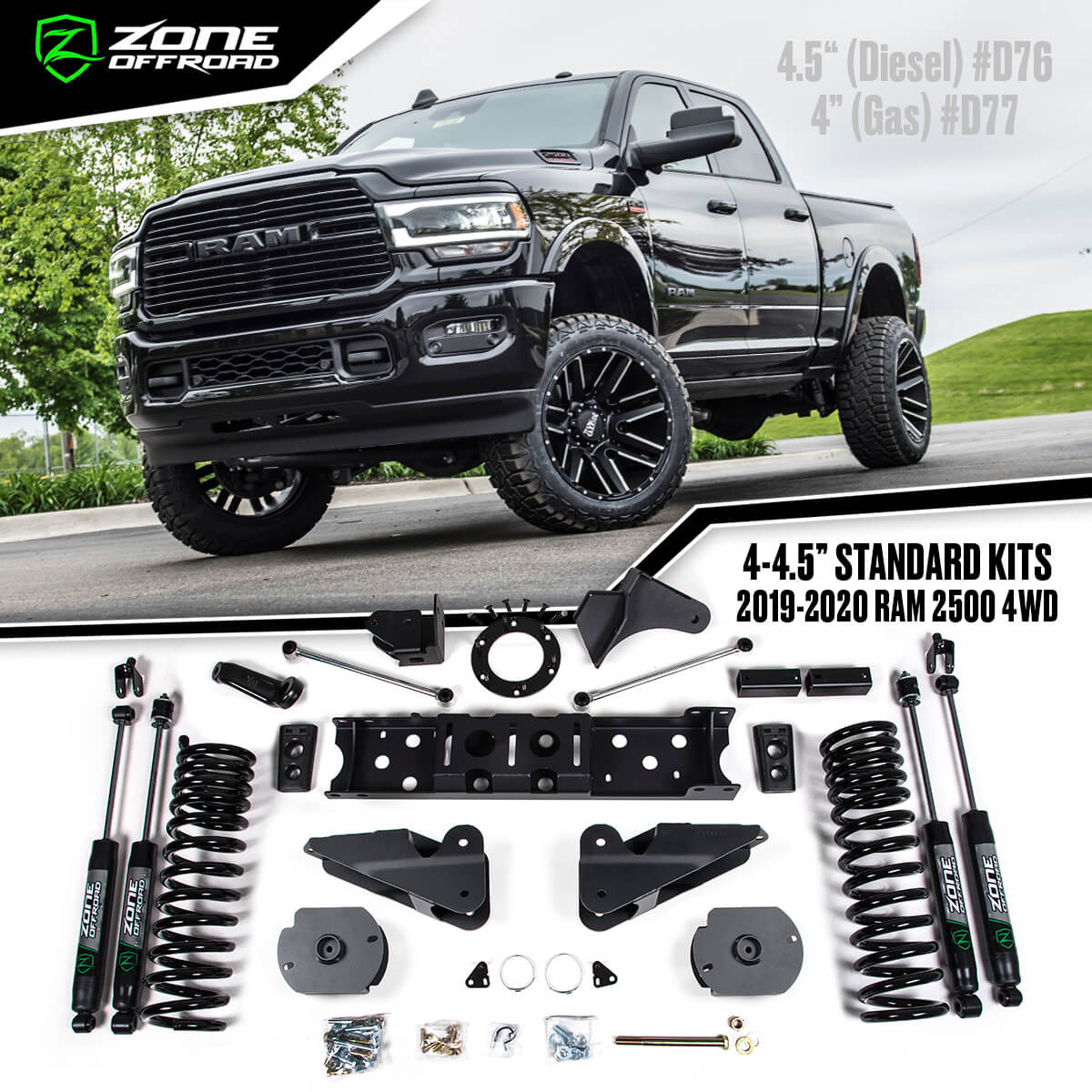 4-6.5" Lift Kits | 2019-2021 RAM 2500 4WD | NPA #185 - Zone Offroad News