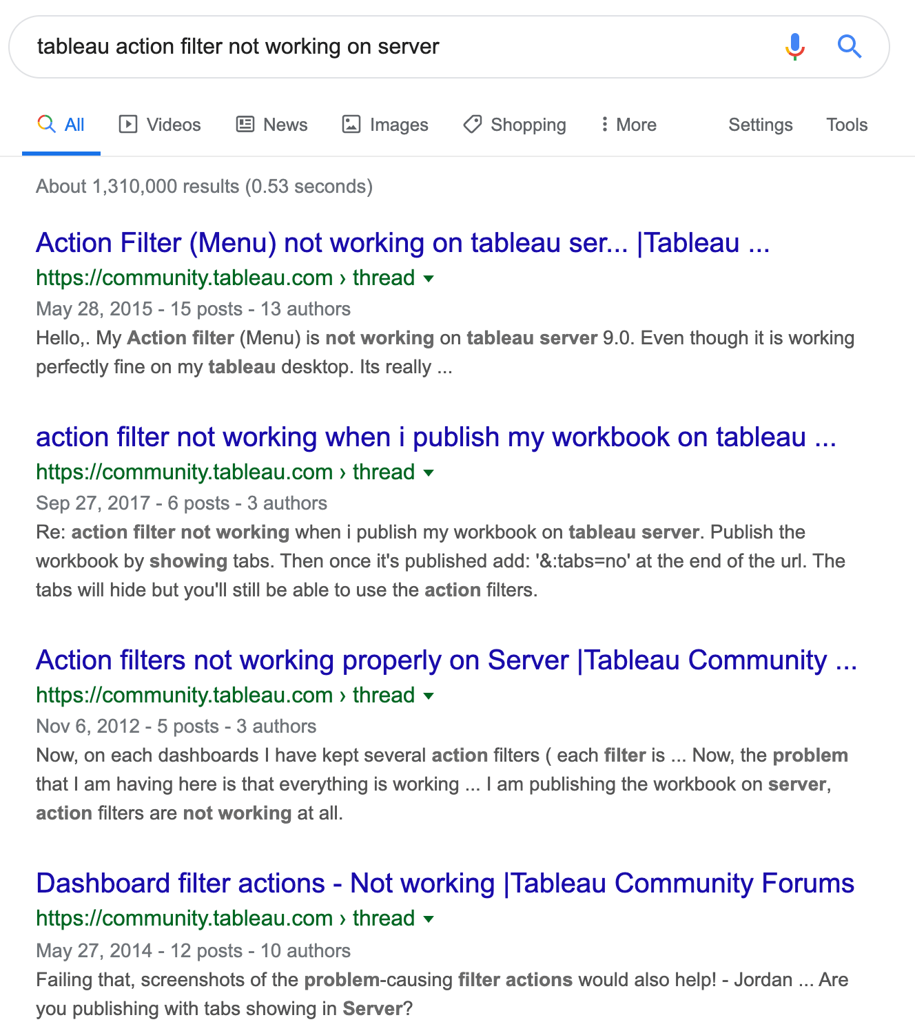 Tableau’s Action Filters are fantastic, but they have a problem! 😢