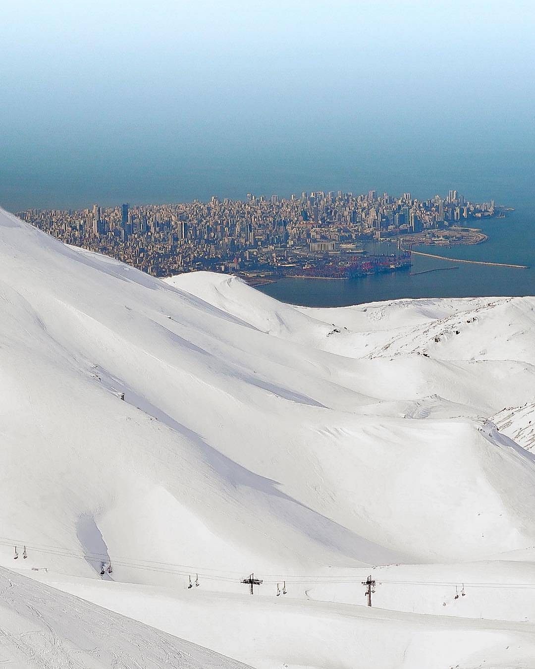 Stunning Beirut Shot From Ski Slopes Causing Controversy Fake or Real
