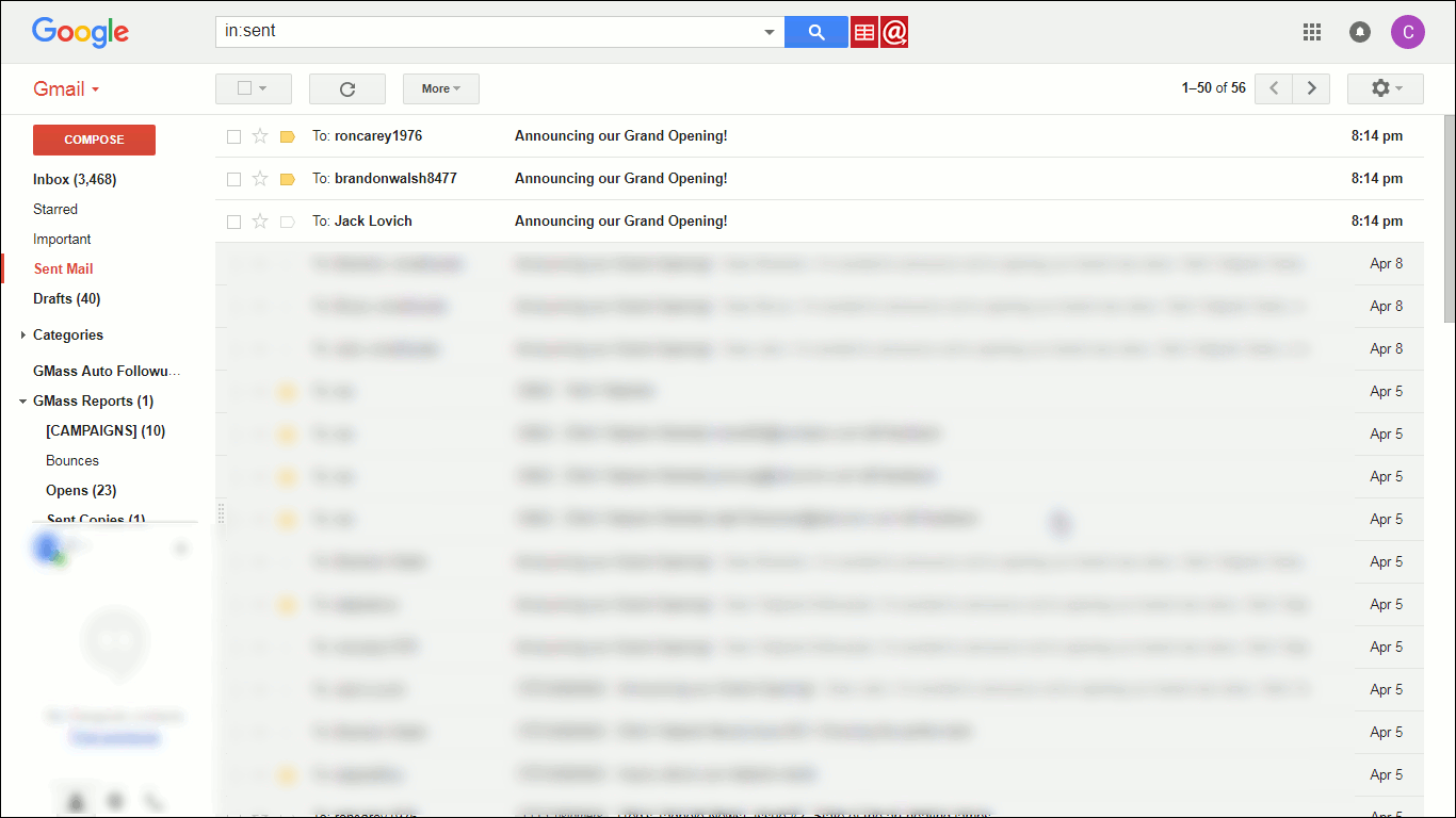 Gmail bulk email springnipod
