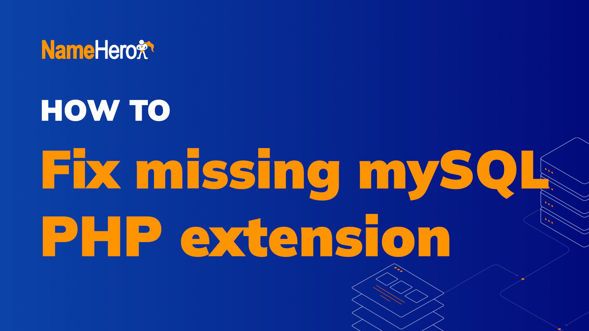 How To Fix The "Your PHP installation appears to be missing the MYSQL