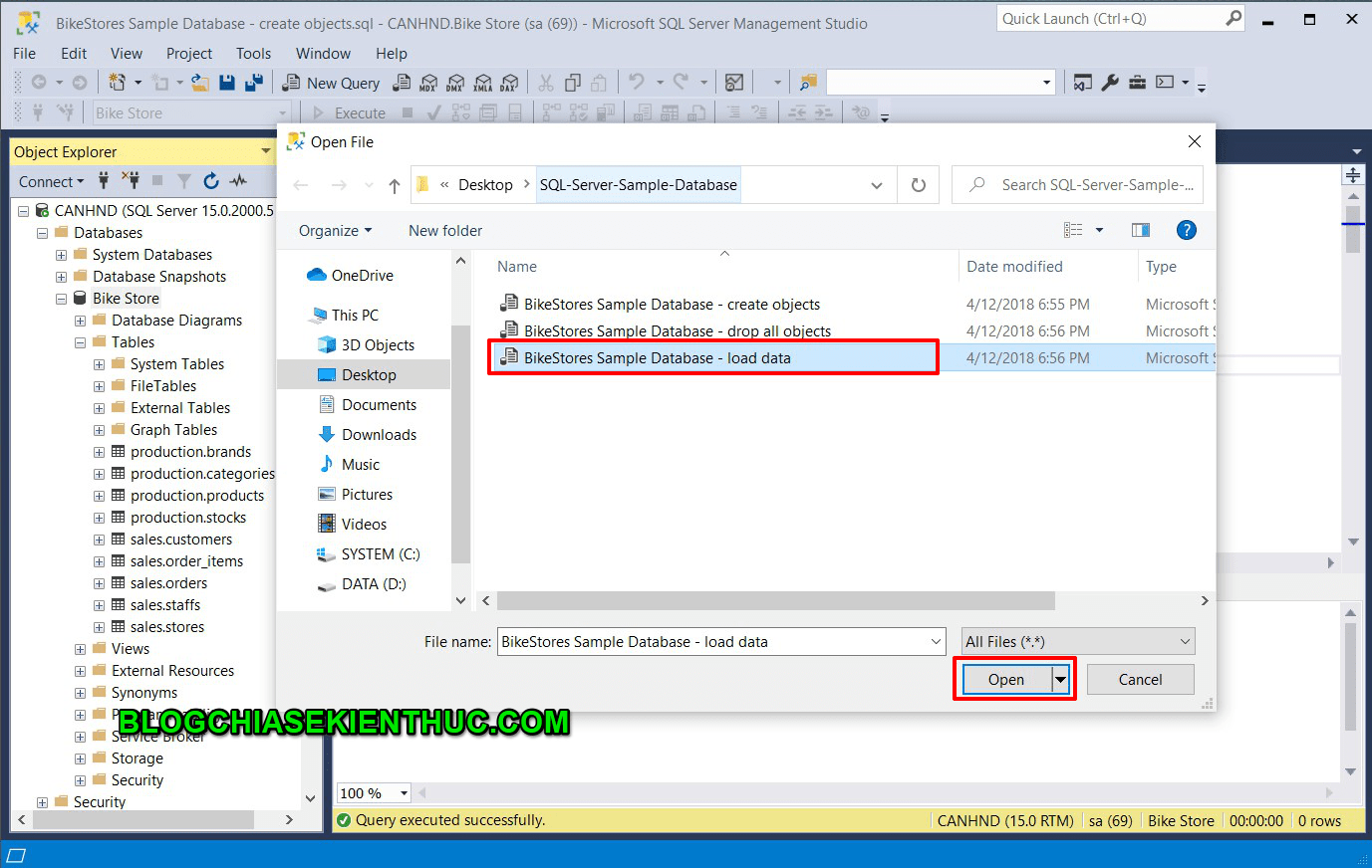 Cách Import dữ liệu từ File Script vào trong SQL Server