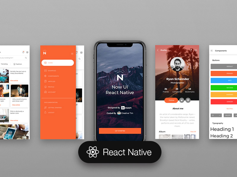 7+ Cool React Native Free Templates