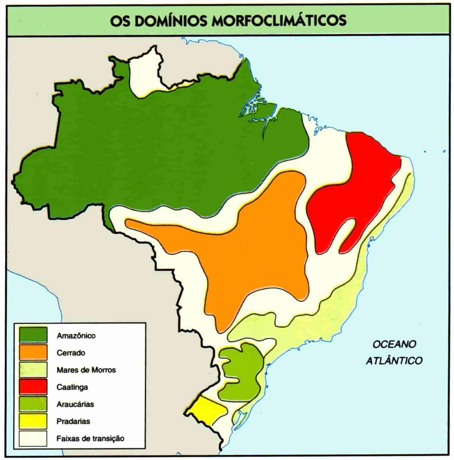 Domínios Morfoclimáticos Geografia Enem Blog do Enem