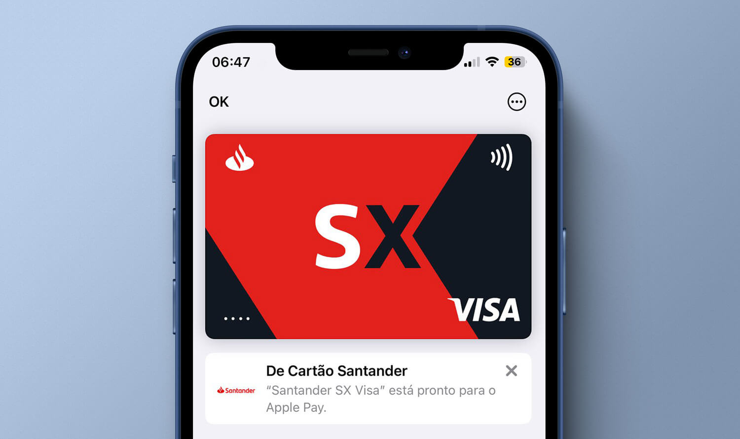 Cartões do Santander podem ser integrados ao Apple Pay