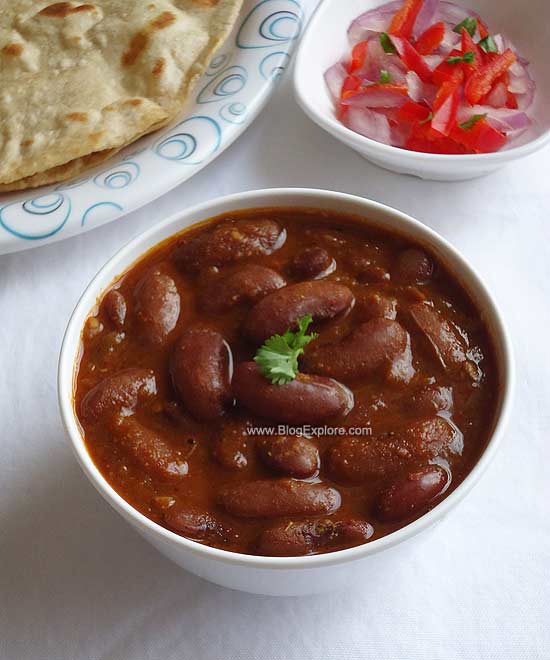Simple Rajma Masala Curry / Red Kidney Beans Curry Indian Recipes