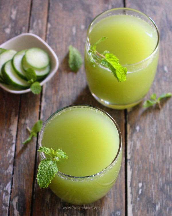 Cucumber Mint Juice Recipe Indian Recipes Blogexplore