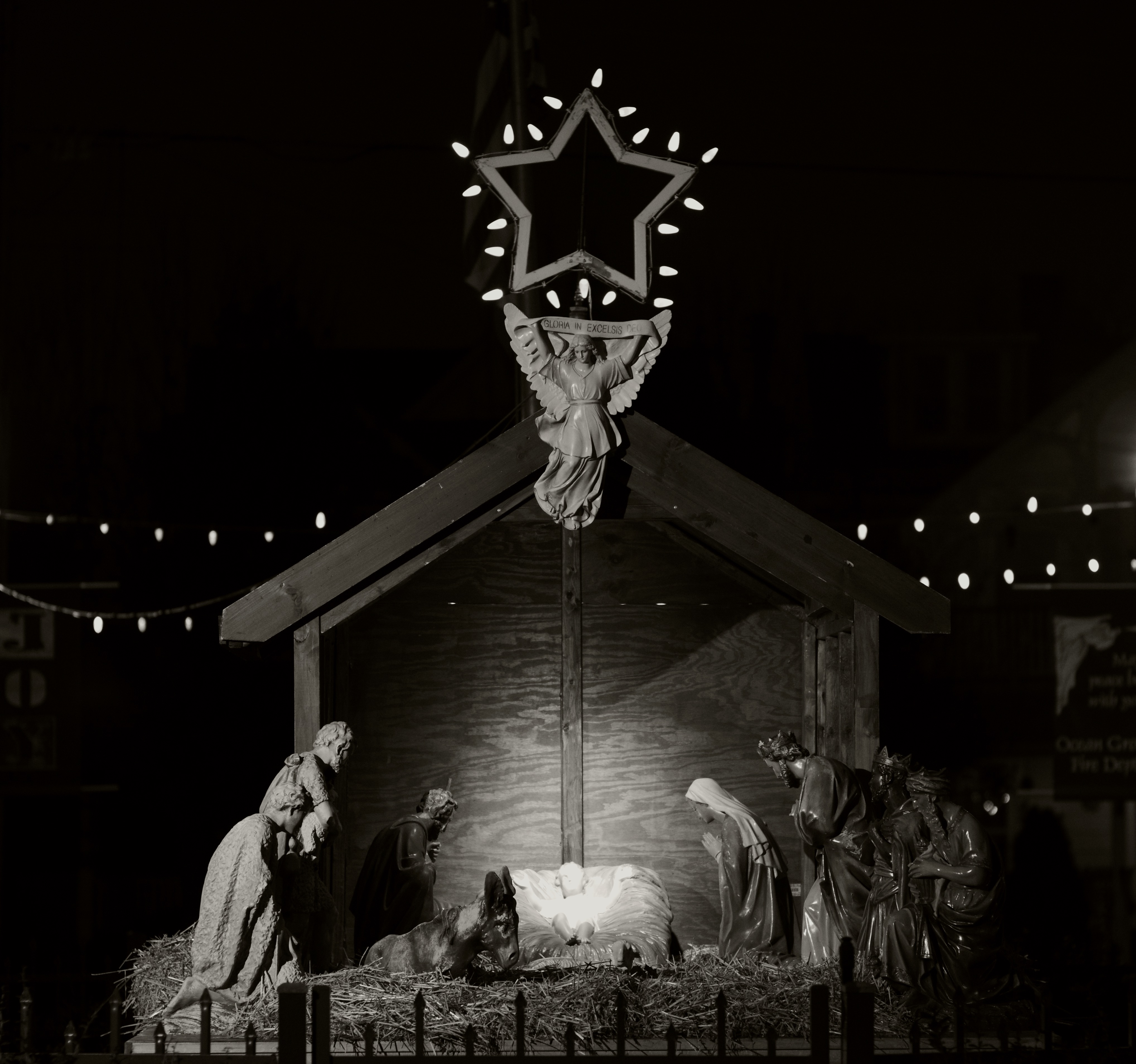 What does this nativity scene in a public space mean to those who pass