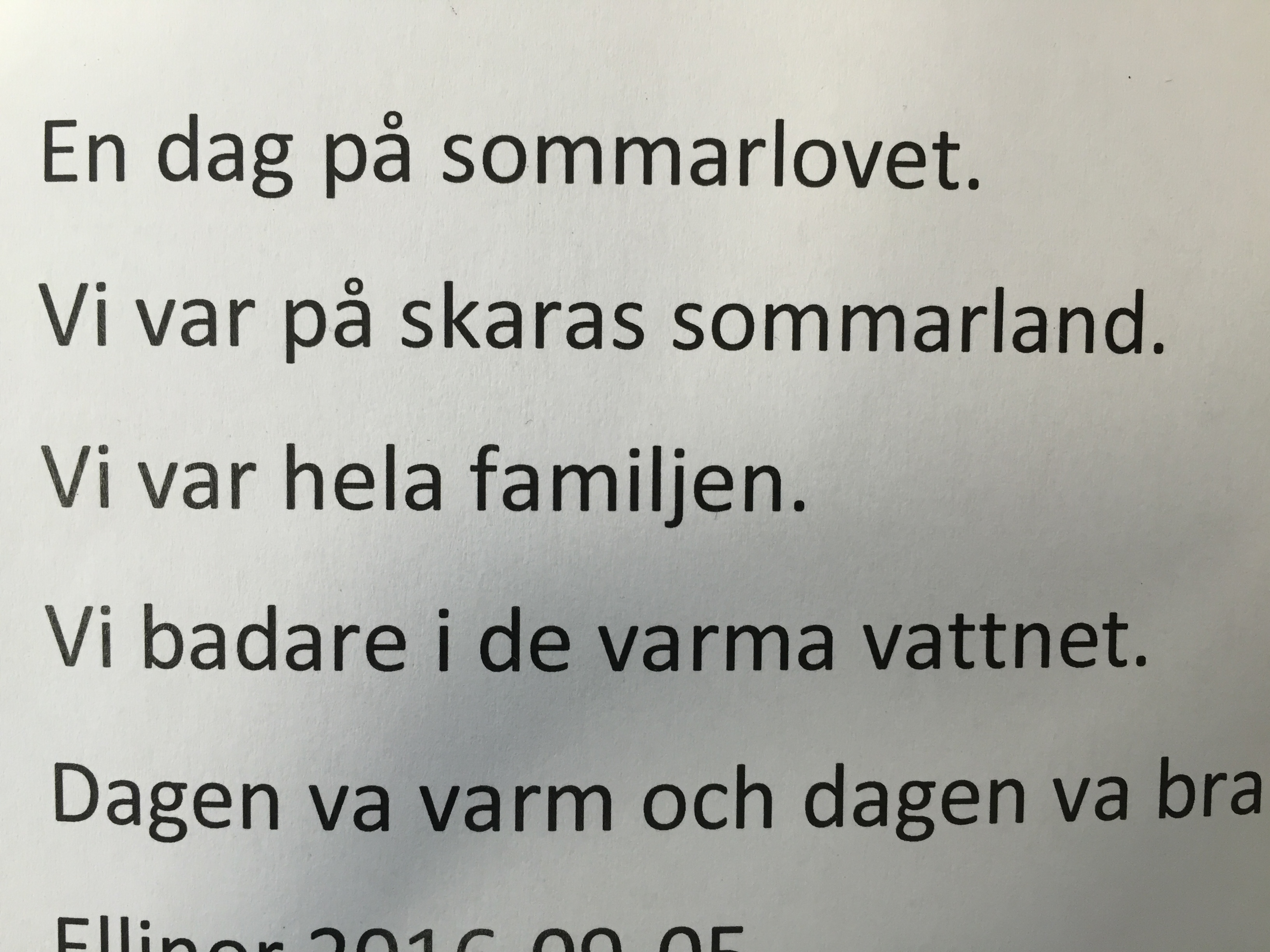 En dag på sommarlovet! Annas Klassrum