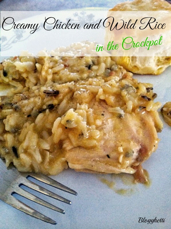 Creamy Chicken & Wild Rice (Crockpot)