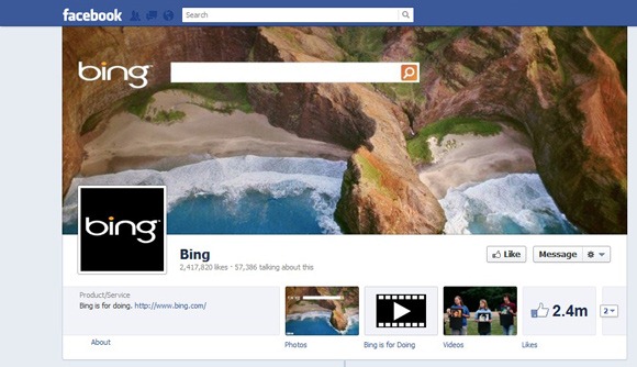 Facebook Timelines of 50 Famous Companies