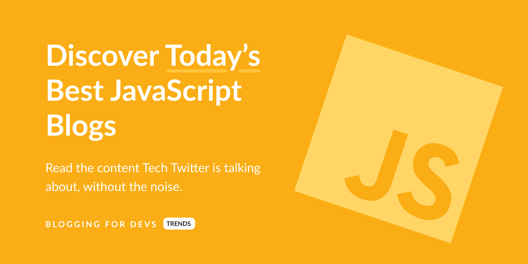 45 Best JavaScript Blogs to Read in 2021