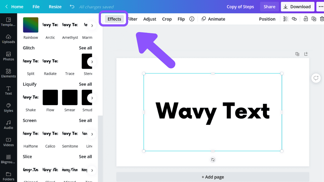 Canva Wavy Text Effect How to Create Wavy Text in Canva Blogging Guide