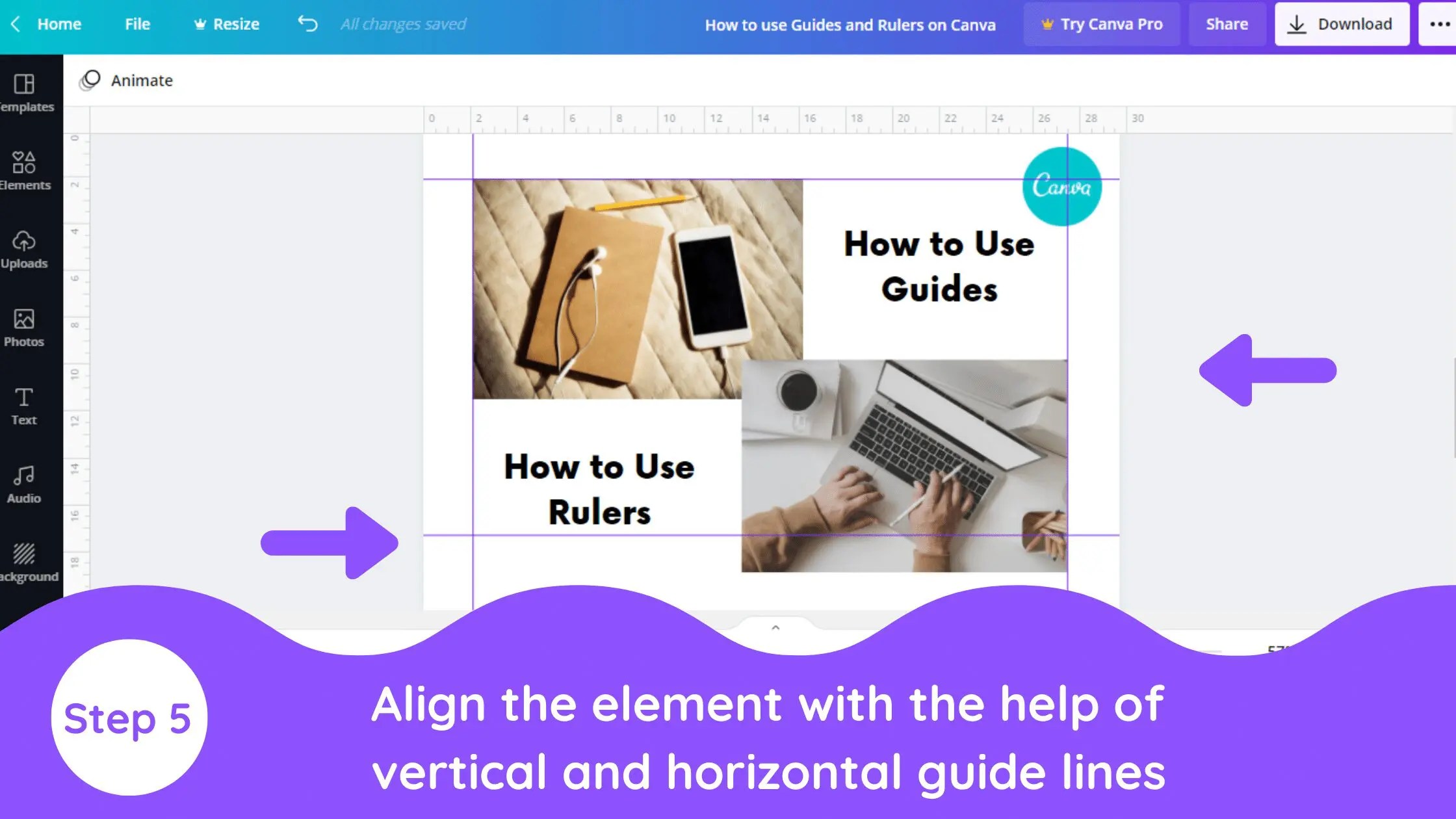 How to Use Rulers and Guides in Canva Blogging Guide