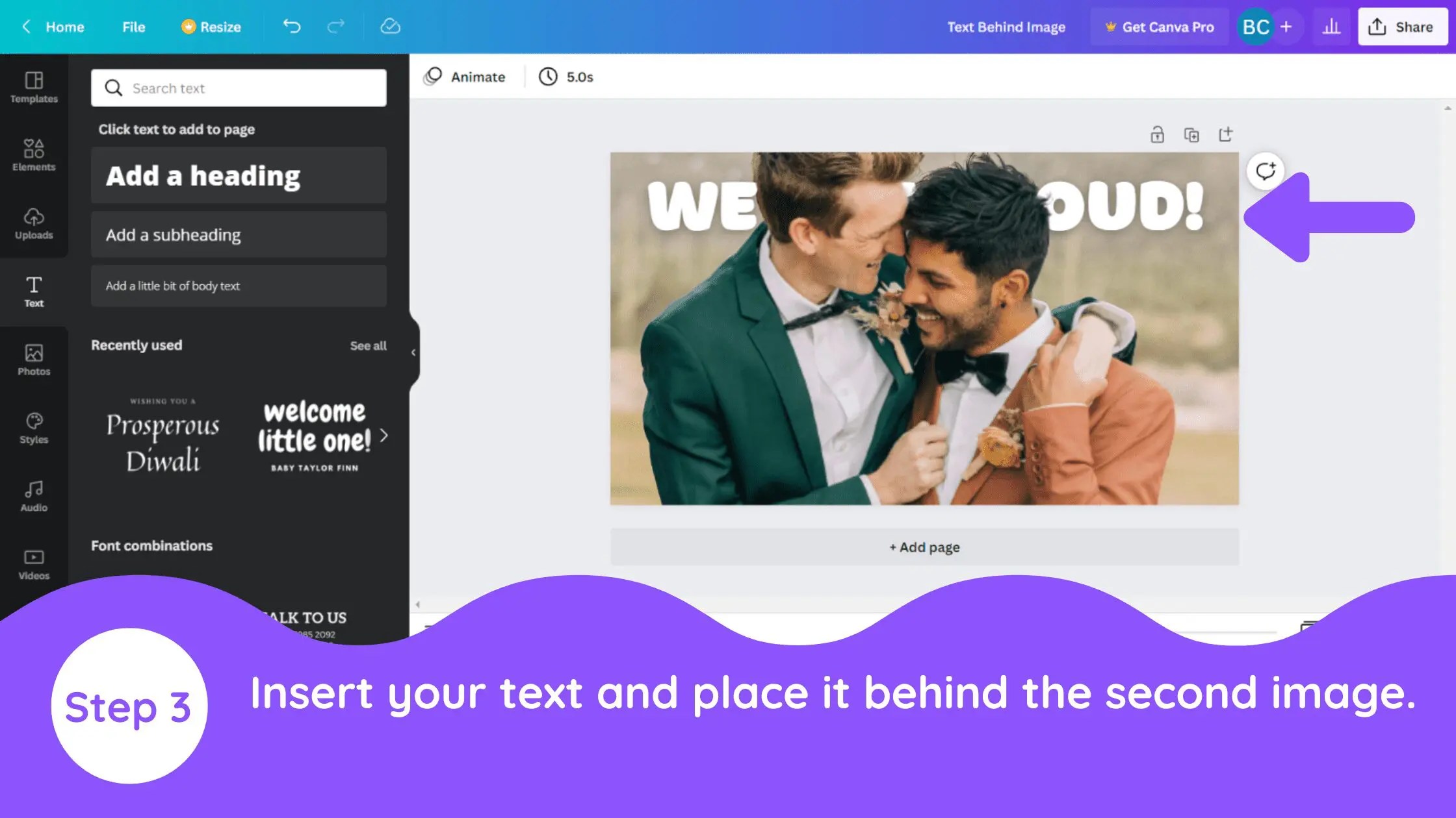 How to Place Text Behind an Image in Canva Blogging Guide