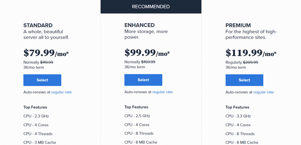Shared Web Hosting Plans Cost Comparison Bluehost Support