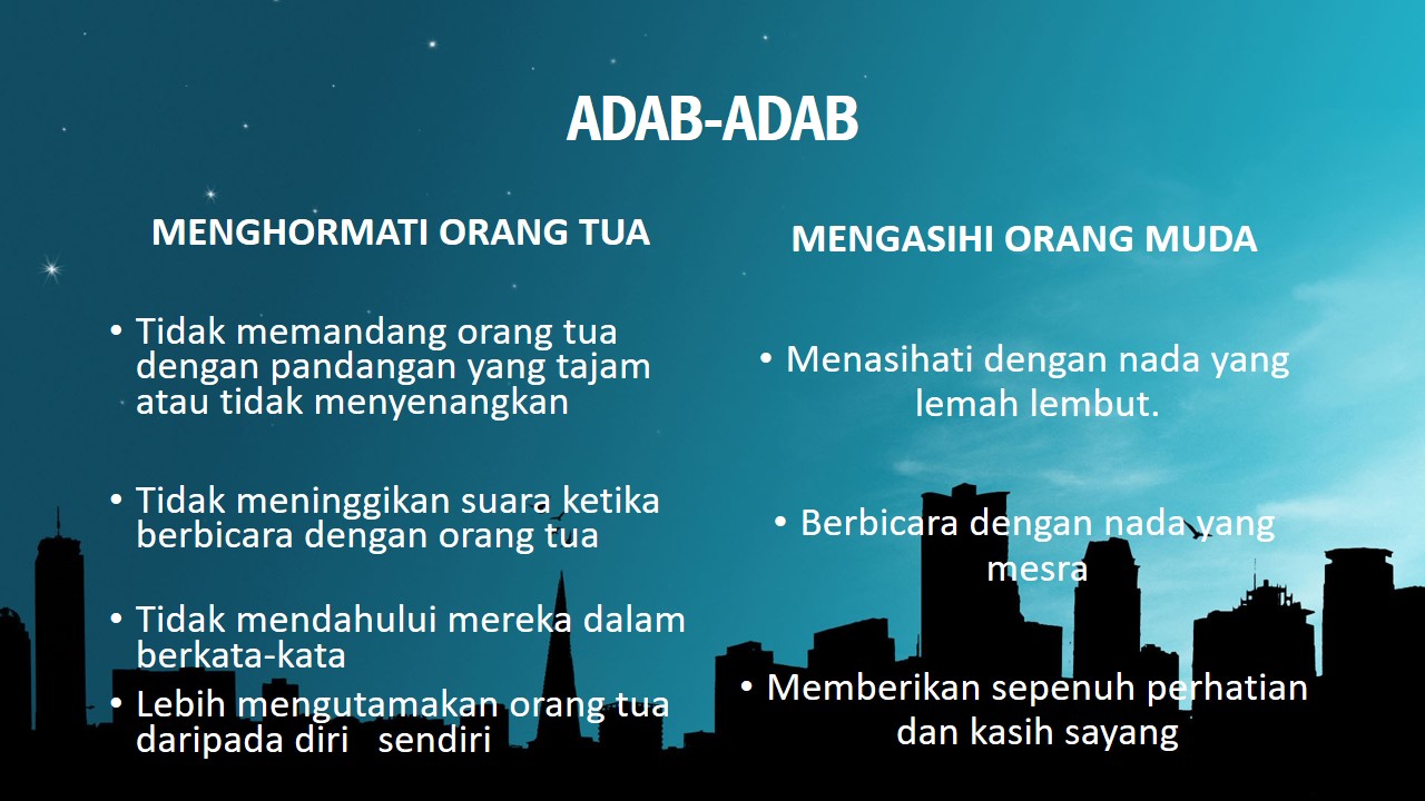 Adab Terhadap Orang Yang Lebih Muda