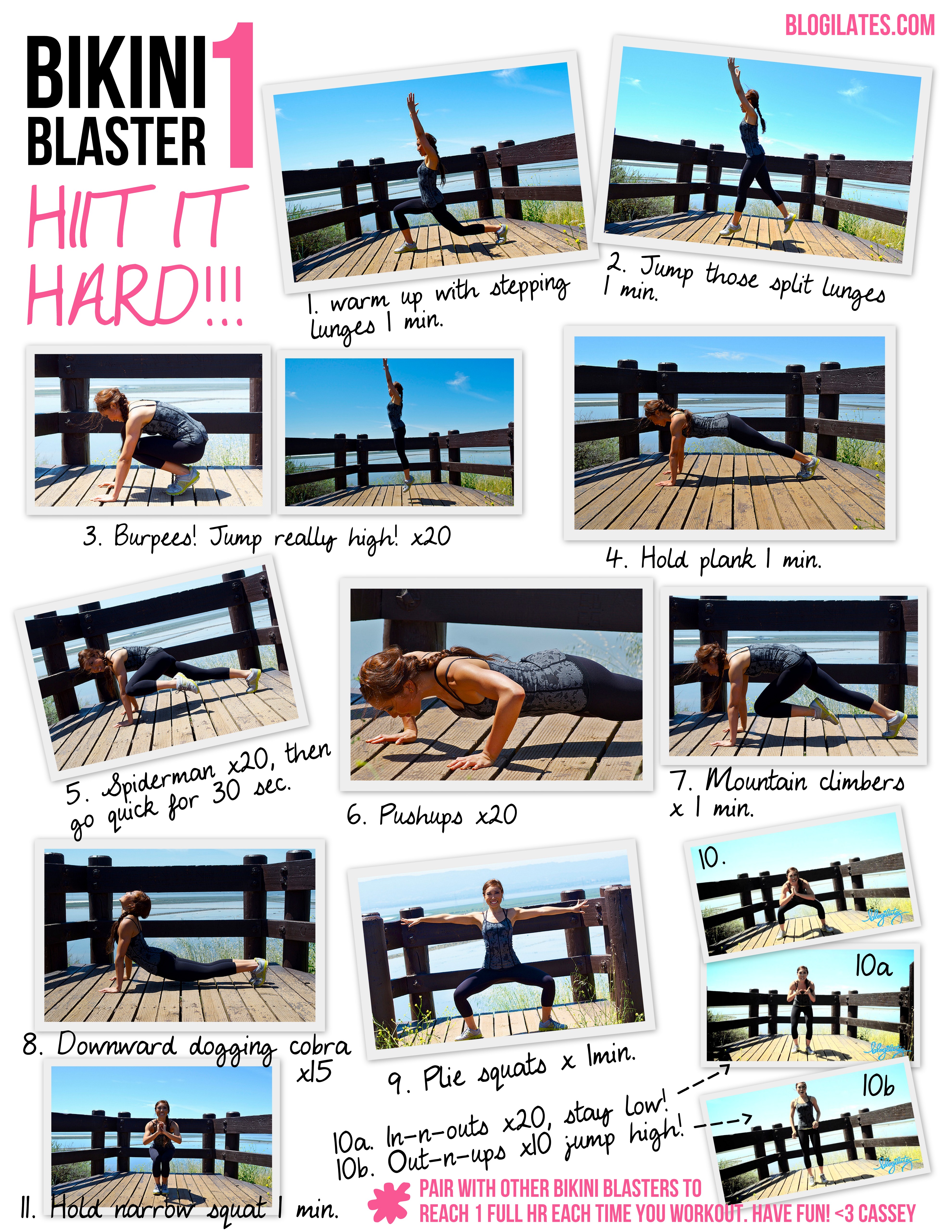 Bikini 1 HIIT IT HARD Printable Workout