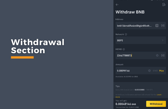 How to Withdraw from Binance Bloginos