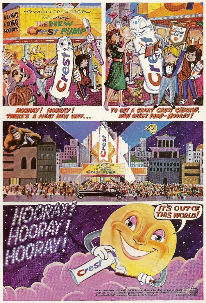 Crest Toothpaste Cartoon