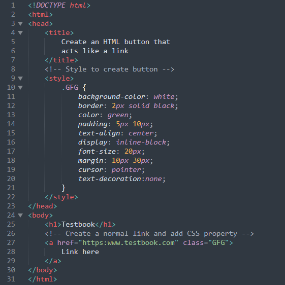 How To Add A Button That Acts As A Link? Quick HTML Tutorial