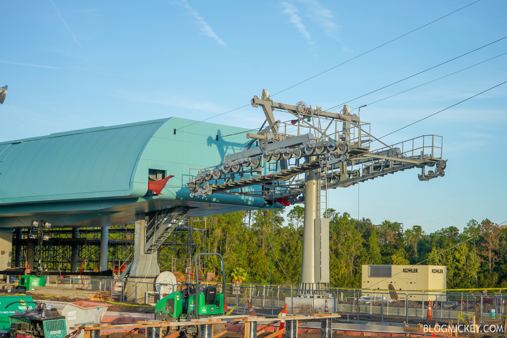 PHOTOS First Look at Cable Installation of Disney Skyliner Gondola