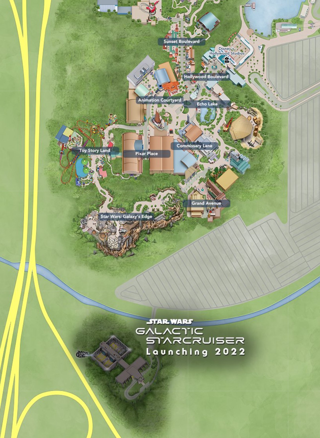 Star Wars Galactic Starcruiser Added to Disney World Digital Maps