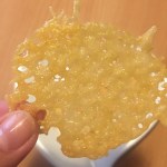 A cheese crisp