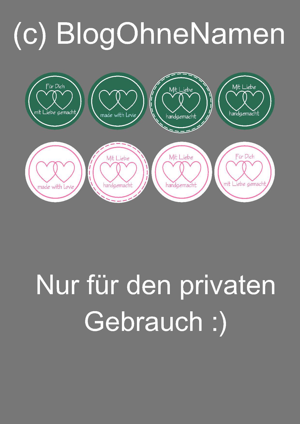 [PlotterFreebie] Handmade Labels für Euch (Print & Cut) Blog ohne Namen