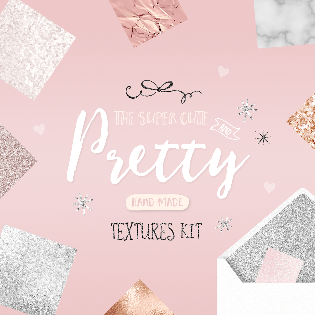 Marble Rose Gold Background With Words