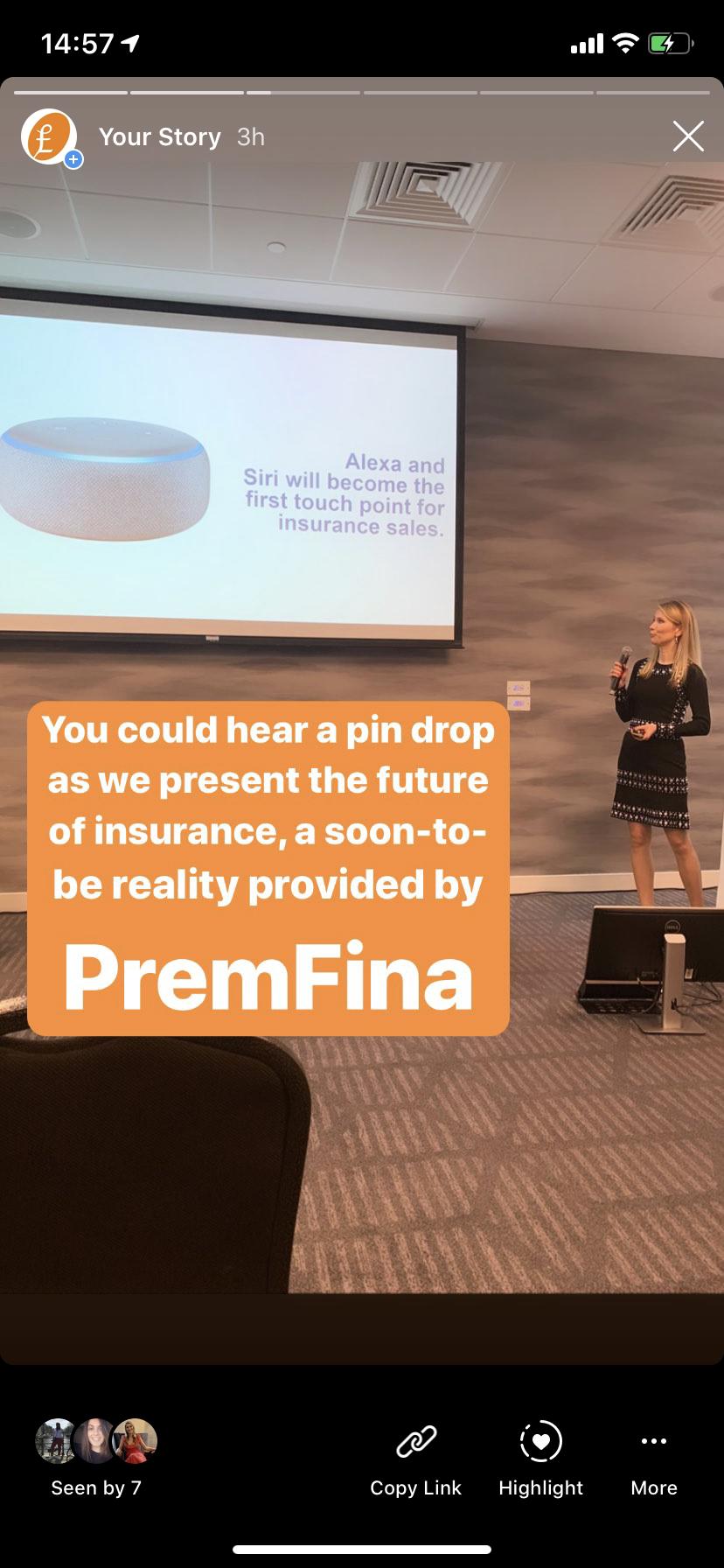 PremFina at the FinTech Global InsurTech Summit 2020. T H E P R E M F