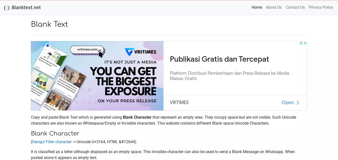 Blank Text Generator, Copy & Paste Teks Kosong Terbaik 2023