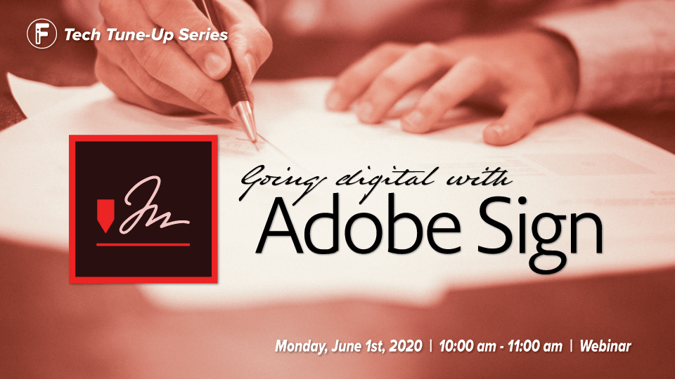 Using Adobe Sign to capture legally binding electronic signatures