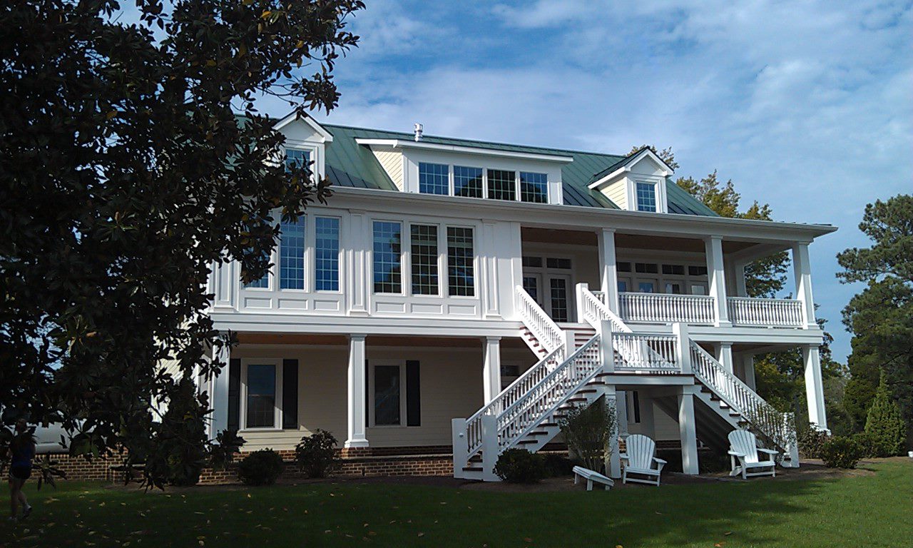 Back of House Exterior Balustrade & Columns Architectural Depot
