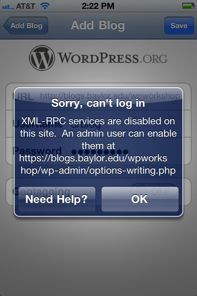 Mobile posting on iOS devices a common hurdle Blogs Baylor University