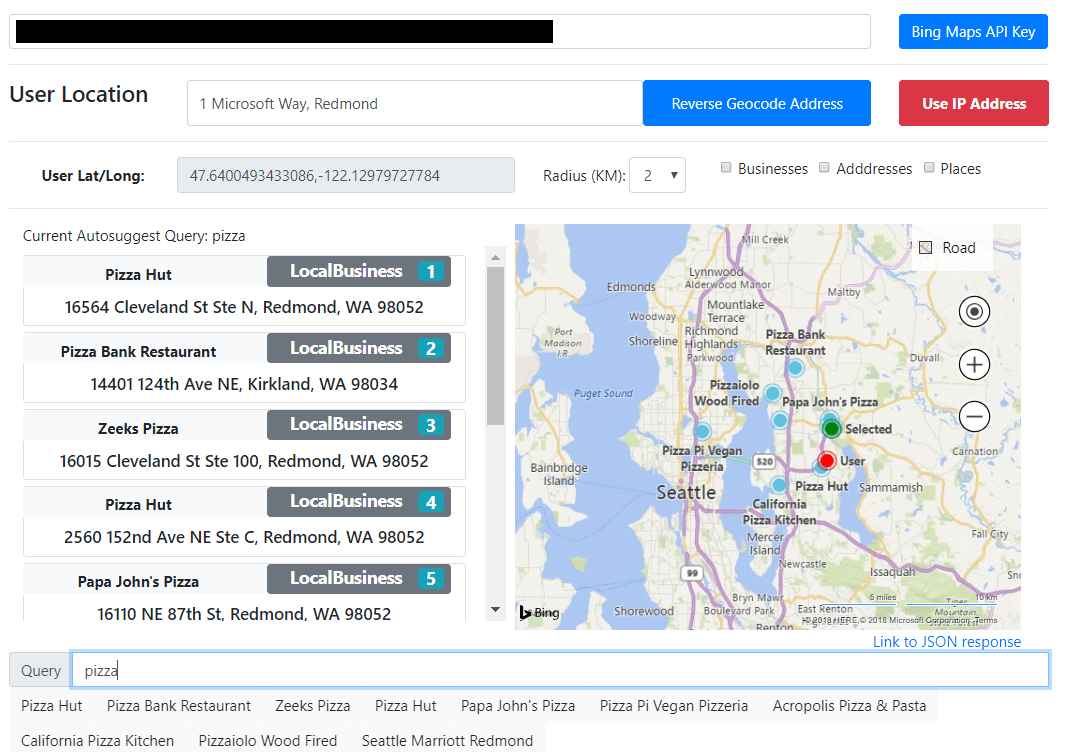 Bing Maps Autosuggest API GA Release Maps Blog