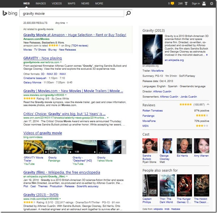 Experience the Awards Season with Bing Bing Search Blog