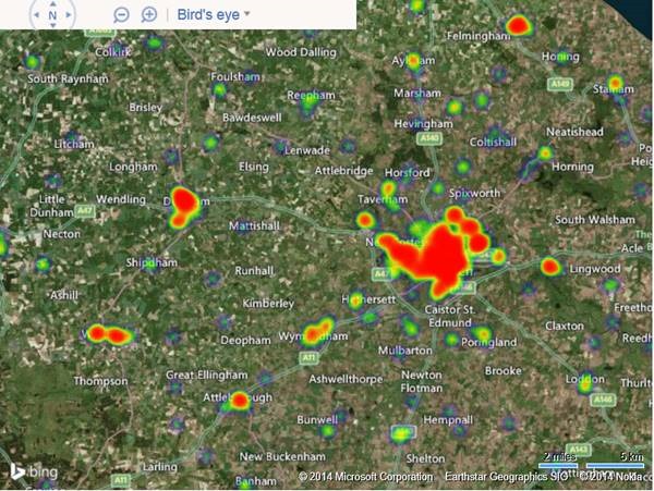 Visualizing pointbased Business Intelligence data on Bing Maps Maps Blog