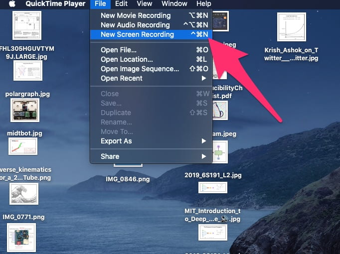 record your screen with Quicktime how to