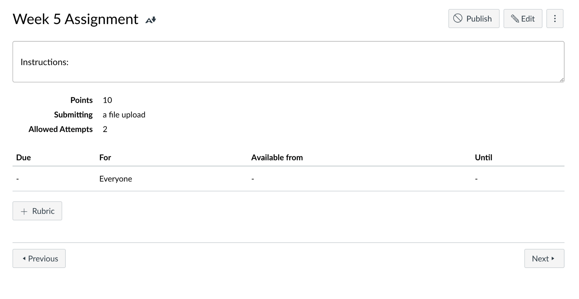 Assignments CTI Accessibility Guide