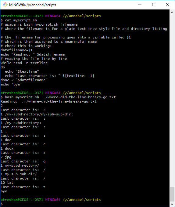 Unix file counting challenge, Part 3 Counting with Shell Scripts