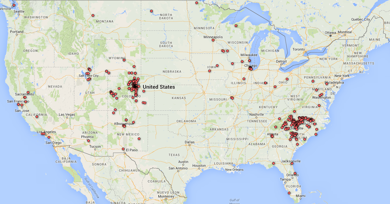 Alien Hunger Denver Map ELCA World Hunger "Big Game" Synod Challenge Team Carolina and Team
