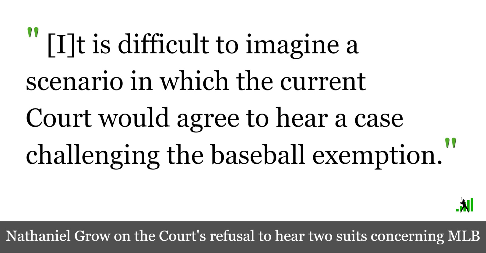 SCOTUS Rejects Appeals in MLB Antitrust Cases FanGraphs Baseball